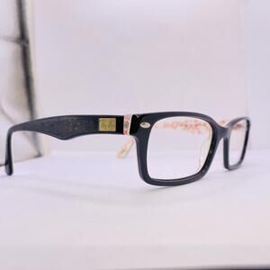 Ray-Ban Authentic Eyeglasses RB 5206 5014 52 [] 18 140 MM Black Red Logo Txt